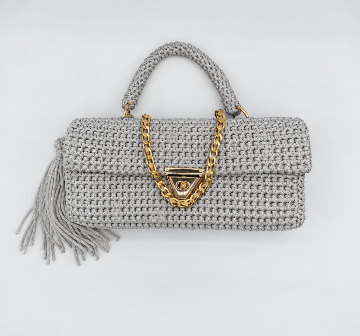 EAST WEST MACRAME GRAY